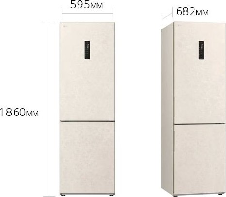 Изображение товара Холодильник с морозильником LG GC-B459AEMW
