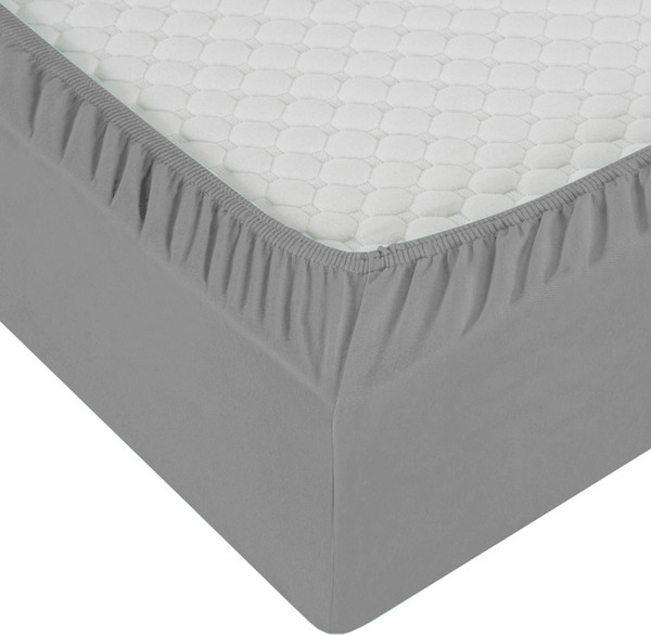 Изображение товара Простыня Milanika Темно-серый 160х200х20 (трикотаж)