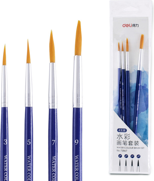 Изображение товара Набор кистей Deli 73867 (4шт)