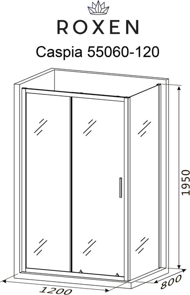 Изображение товара Душевой уголок Roxen Caspia 55060-120B