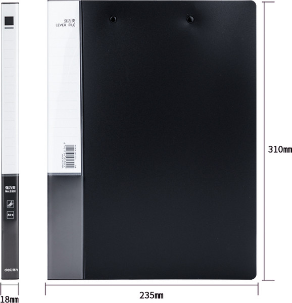 Изображение товара Папка для бумаг Deli 5301 (черный)