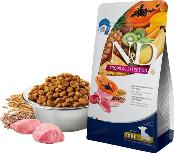 Изображение товара Сухой корм для собак Farmina N&D Tropical Selection Dog Lamb Puppy Mini (1.5кг)