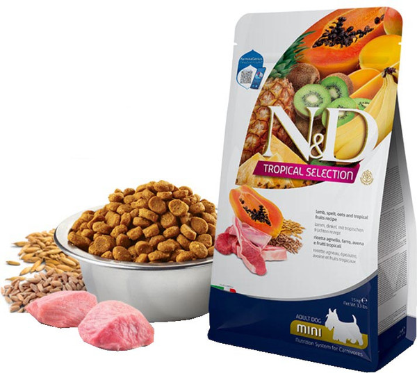 Изображение товара Сухой корм для собак Farmina N&D Tropical Selection Dog Lamb Adult Mini (1.5кг)
