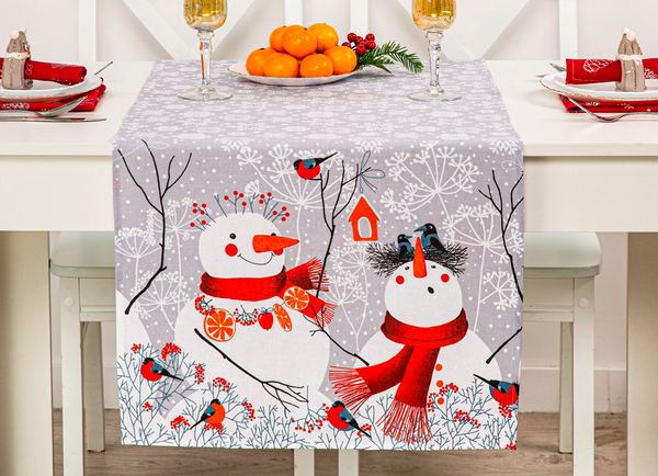 Изображение товара Дорожка на стол АртПостель Снеговики СБ.050.145