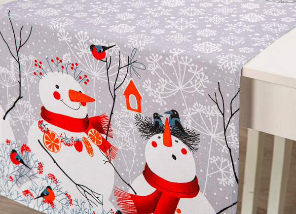 Изображение товара Дорожка на стол АртПостель Снеговики СБ.050.145