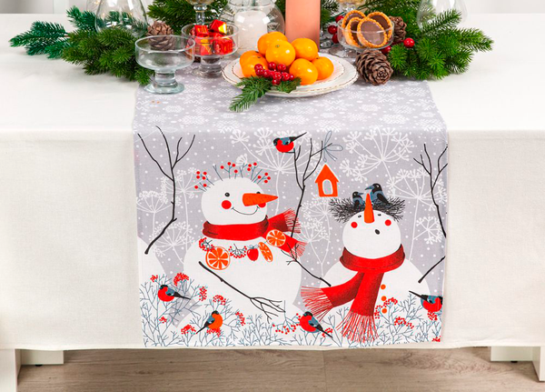 Изображение товара Дорожка на стол АртПостель Снеговики СБ.050.145