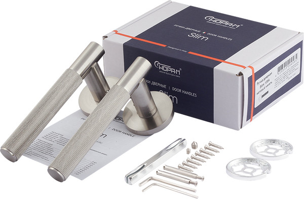 Изображение товара Ручка дверная Нора-М Slim 139А / 19896 (матовый никель)