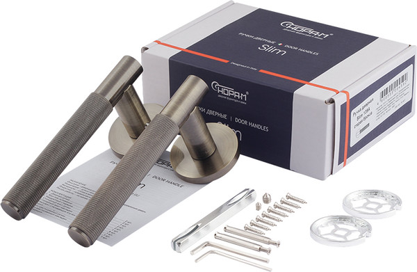 Изображение товара Ручка дверная Нора-М Slim 139А / 19897 (старая бронза)