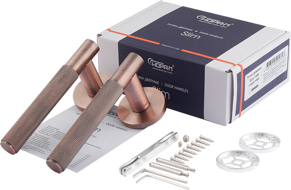 Изображение товара Ручка дверная Нора-М Slim 139А / 19898 (старая медь)