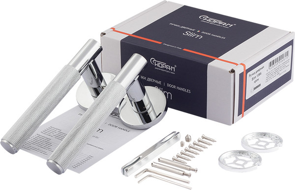 Изображение товара Ручка дверная Нора-М Slim 139А / 19899 (хром)