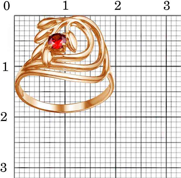 Изображение товара Кольцо Красная Пресня 24813619Гр (р.18.5)