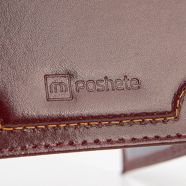 Изображение товара Обложка для удостоверения Poshete Орел / 681-UD0690102-BRD (бордовый)