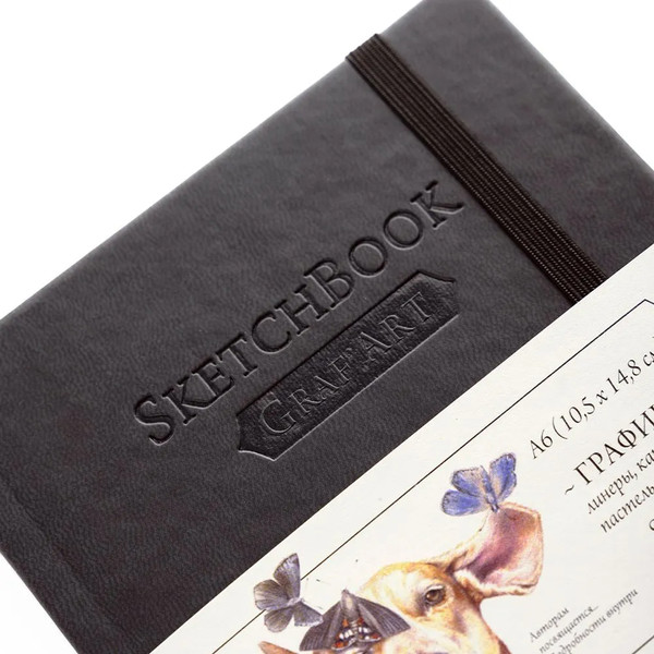 Изображение товара Скетчбук Малевичъ GrafArt Sketch / 401264 (80л, черный)