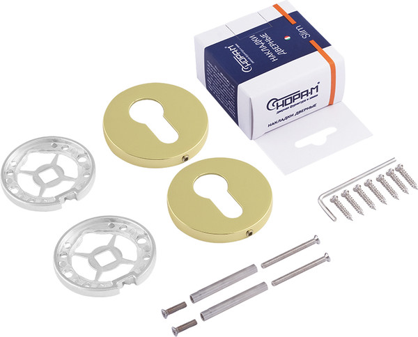 Изображение товара Накладка на цилиндр Нора-М Slim НК-А / 19965 (золото)