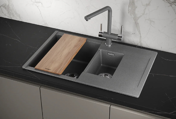 Изображение товара Мойка кухонная GRANULA ES-7808 (графит)
