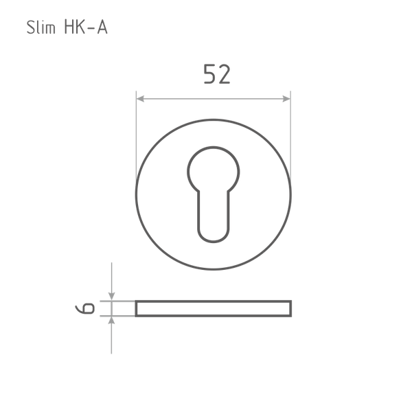Изображение товара Накладка на цилиндр Нора-М Slim НК-А / 19968 (сатин, золото)