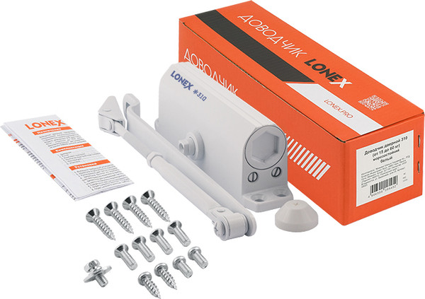 Изображение товара Доводчик с рычагом Нора-М Lonex 310 / 20020 (белый)