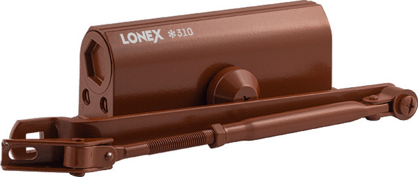Изображение товара Доводчик с рычагом Нора-М Lonex 310 / 20024 (коричневый)