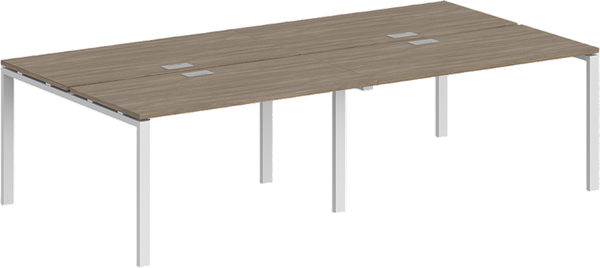Изображение товара Комплект письменных столов Norden 320x163.8x75 / SG.259.OD.63.WH (белый/дуб темный)
