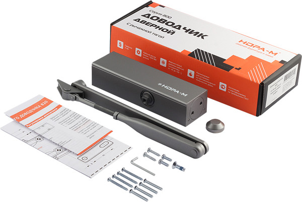 Изображение товара Доводчик с рычагом Нора-М 820 / 19271 (графит)