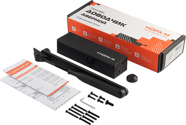 Изображение товара Доводчик с рычагом Нора-М 820 / 19274 (черный)