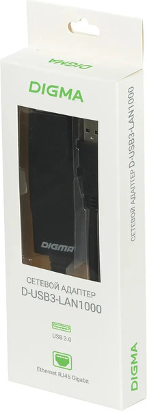 Изображение товара Сетевой адаптер Digma D-USB3-LAN1000