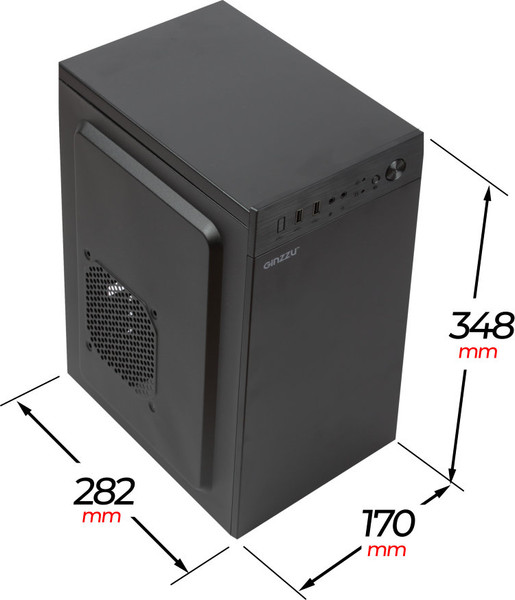 Изображение товара Корпус для компьютера Ginzzu B400