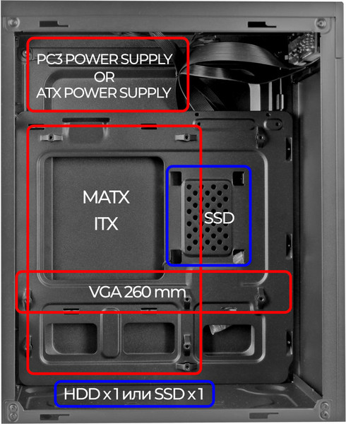 Изображение товара Корпус для компьютера Ginzzu B400