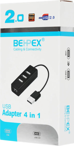 Изображение товара USB-хаб Behpex BPH-1906 (черный)