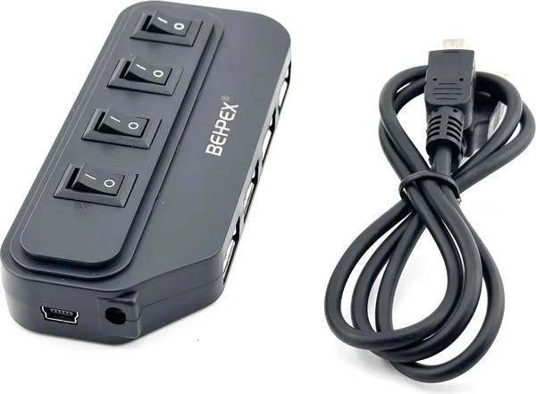 Изображение товара USB-хаб Behpex BPH-1907 (черный)