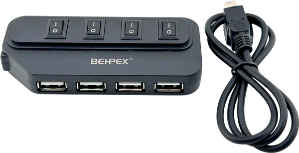 Изображение товара USB-хаб Behpex BPH-1907 (черный)