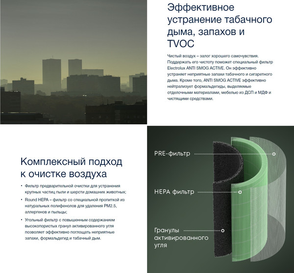 Изображение товара Фильтр для очистителя воздуха Electrolux FAP-2050 Anti Smog Active