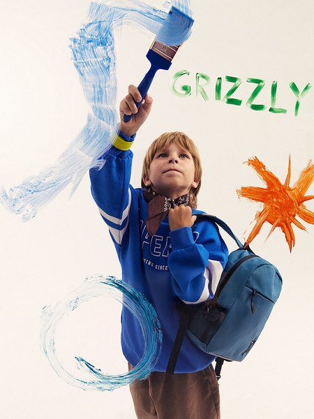 Изображение товара Детский рюкзак Grizzly RK-477-2 (синий)