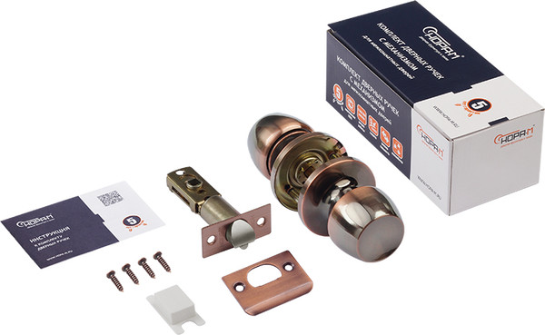 Изображение товара Ручка дверная Нора-М ЗР1-05 / 15599 (старая медь)