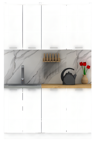 Изображение товара Кухонный гарнитур Eligard Lion 1.4 без столешницы (белый)