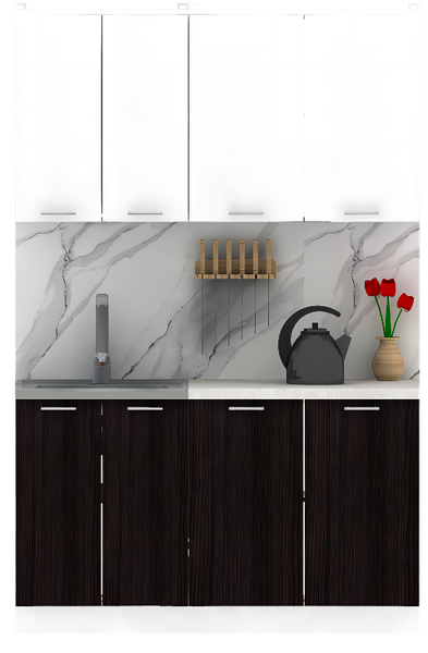 Изображение товара Кухонный гарнитур Eligard Lion 1.4 без столешницы (белый/дуб марбург)