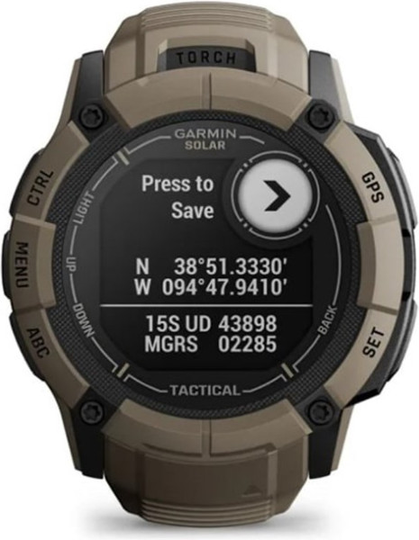 Изображение товара Умные часы Garmin Instinct 2X Solar Tactical 50mm / 010-02805-02 (коричневый)