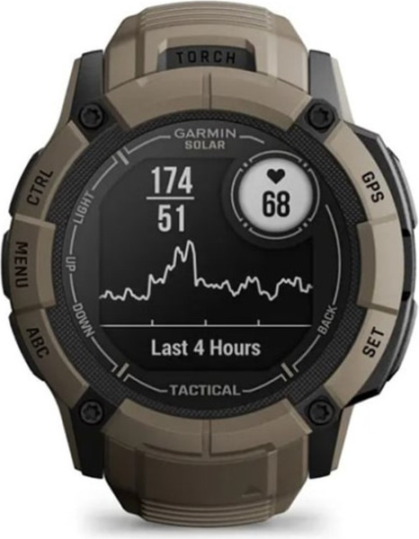 Изображение товара Умные часы Garmin Instinct 2X Solar Tactical 50mm / 010-02805-02 (коричневый)