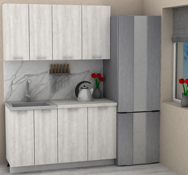 Изображение товара Кухонный гарнитур Eligard Lion 1.4 без столешницы (сосна каньон)