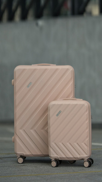 Изображение товара Чемодан на колесах Solier STL1071 (L, бежевый)