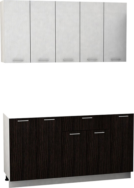 Изображение товара Кухонный гарнитур Eligard Lion 1.5 без столешницы (белый/дуб марбург)