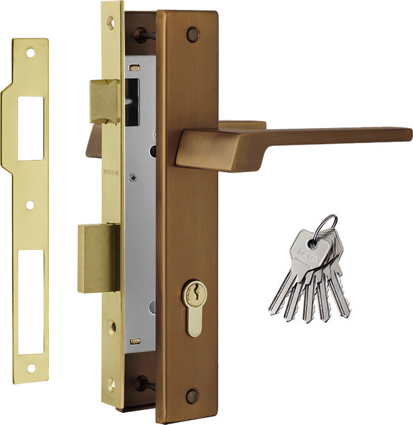 Изображение товара Замок врезной Нора-М N111-85 К / 16293 (матовый кофе)