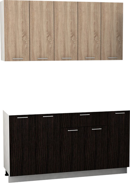 Изображение товара Кухонный гарнитур Eligard Lion 1.5 без столешницы (дуб сонома/дуб марбург)