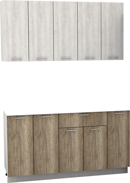 Изображение товара Кухонный гарнитур Eligard Lion 1.5 без столешницы (сосна каньон/дуб каньон)