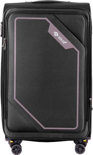 Изображение товара Чемодан на колесах Solier STL2240 (M, черный/кофе)
