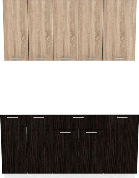 Изображение товара Кухонный гарнитур Eligard Lion 1 1.6 без столешницы (дуб сонома/дуб марбург)