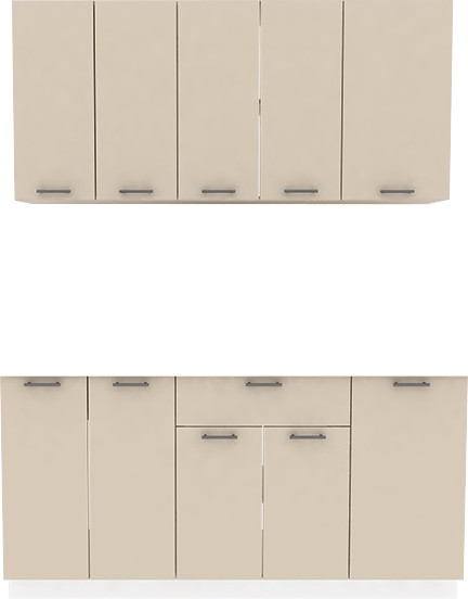 Изображение товара Кухонный гарнитур Eligard Lion 1 1.6 без столешницы (персидский жемчуг)