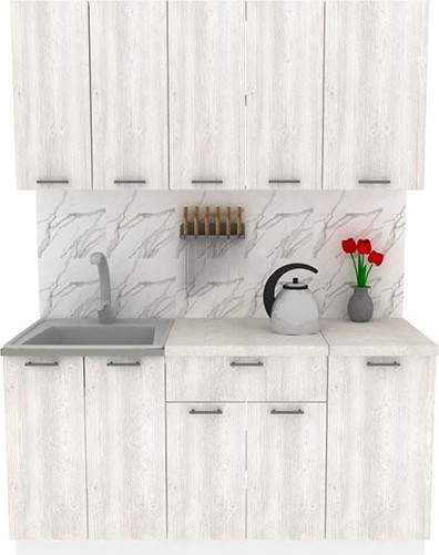 Изображение товара Кухонный гарнитур Eligard Lion 1 1.6 без столешницы (сосна каньон)