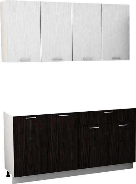 Изображение товара Кухонный гарнитур Eligard Lion 2 1.6 без столешницы (белый/дуб марбург)