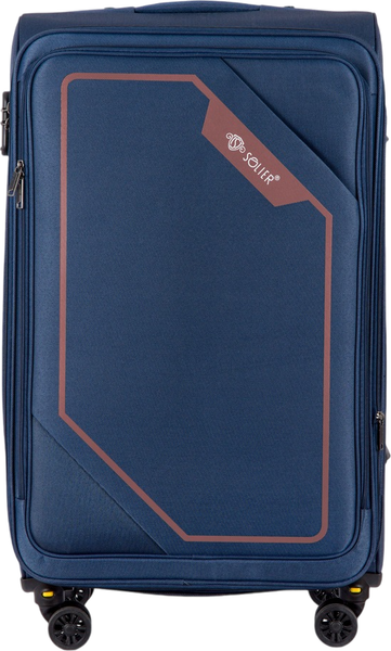 Изображение товара Чемодан на колесах Solier STL2240 (XL, синий/коричневый)
